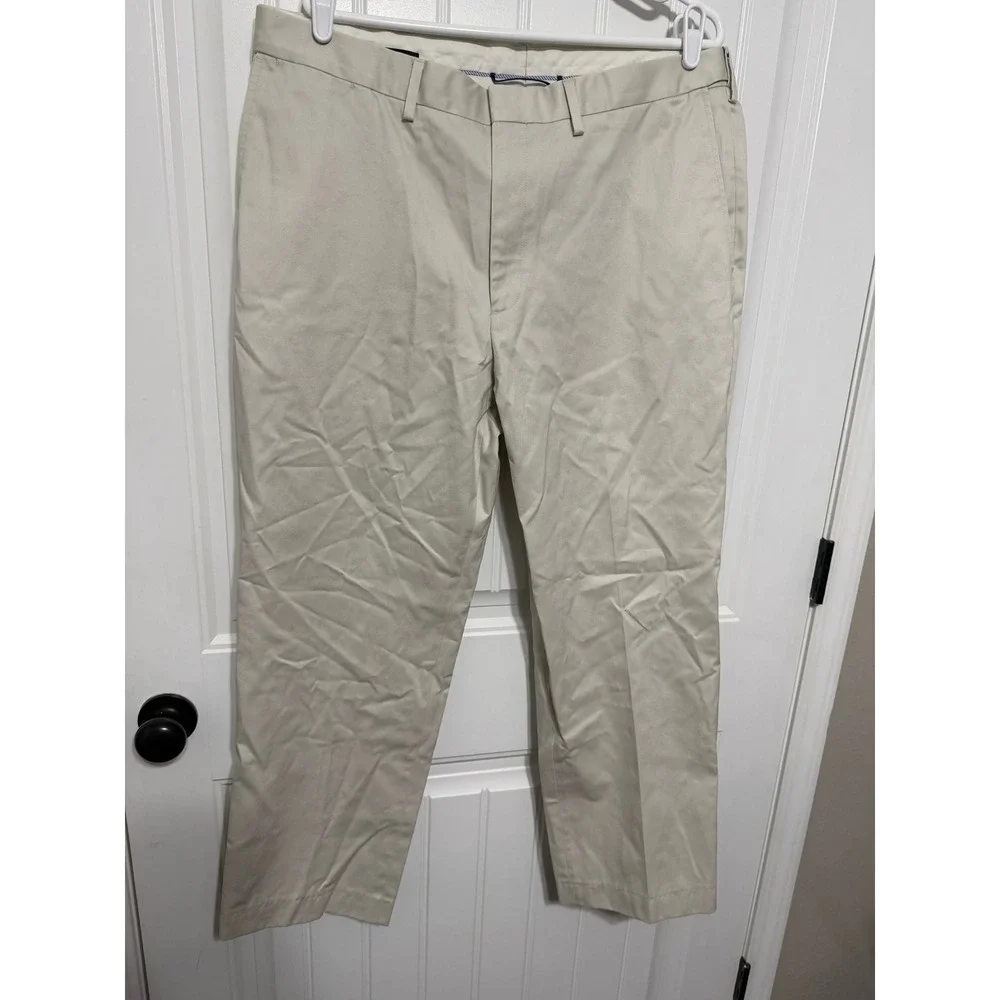 Lands End Chinos Mens 38 Traditional Fit Beige Khaki Classic EUC